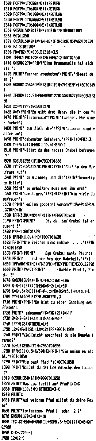 BASIC-Listing