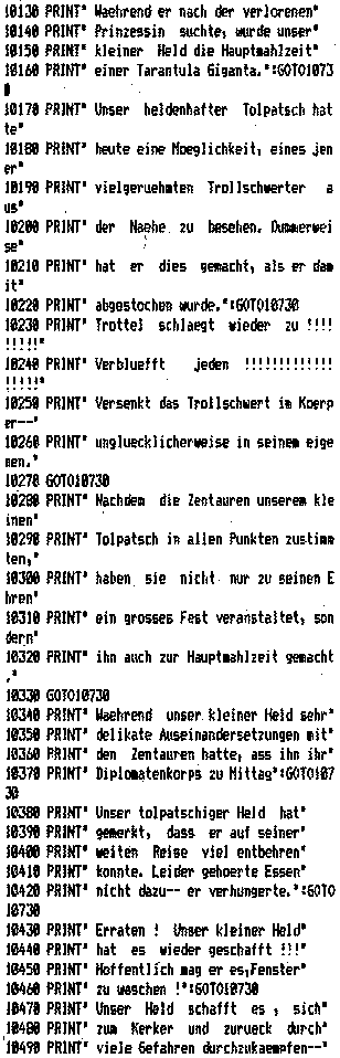 BASIC-Listing