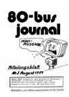 80-Bus Journal Mitteilungsblatt Nr.2 
August 1984